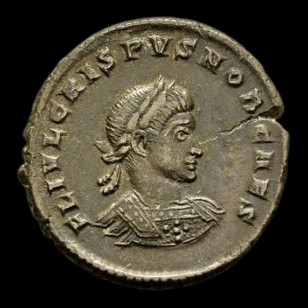 Ancient Roman bronze — Crispus, son of Constantine
