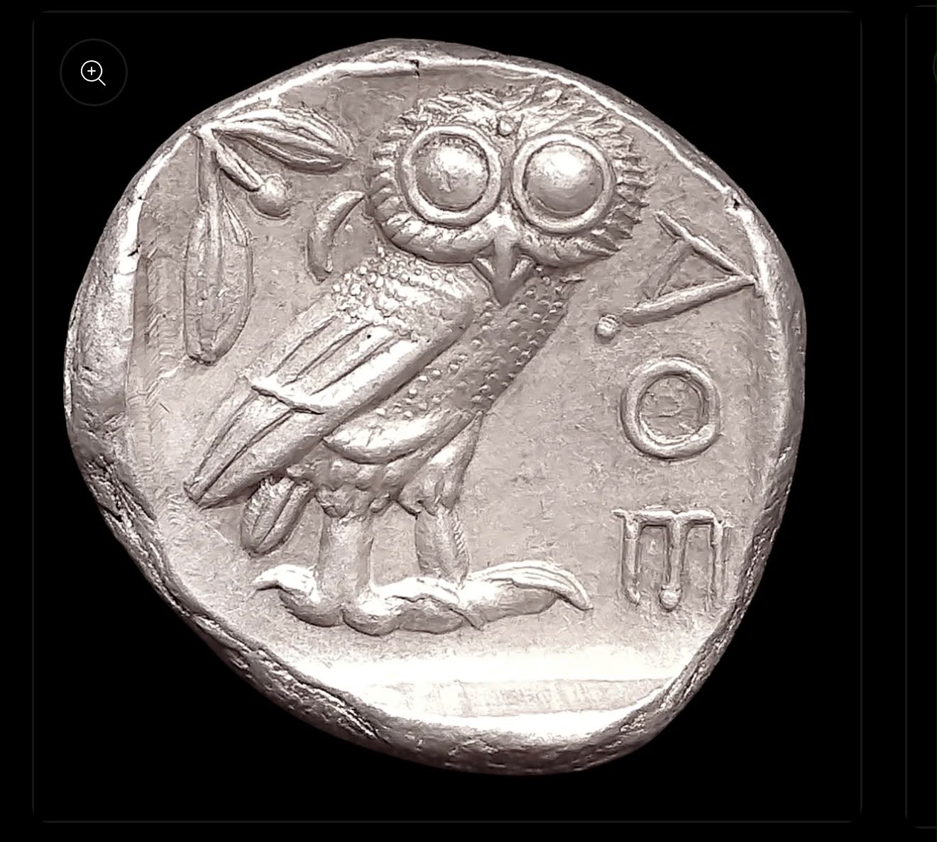 Athenian silver tetradrachm — Owl of Athena